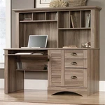 Sauder Harbor View Engineered Wood Computer Desk With Hutch Salt Oak. Fixed Price $671.62.