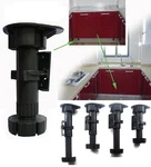 4 Pcs Adjustable Plastic Kitchen Bath Cabinet Leg 95MM-150MM. Fixed Price $8.99.