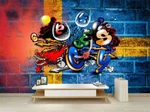 Crazzy Pulpy Robot 3D Full Mural Photo Wallpaper Printing Home Kids Decor. Fixed Price $78.47.