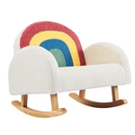 Kids Chair, Teddy Fleece Toddler Rocking With Solid Wood Legs, Anti-tip. Fixed Price $59.99.