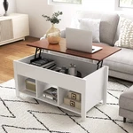Lift Top Coffee Table W/hidden Compartment & Storage Shelves Modern Furniture. Fixed Price $109.99.