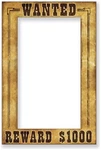 Western Wanted Photo Fun Frame Size 23 " X 15 For Halloween - Beistle. Fixed Price $20.09.
