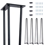 6"16''28'' Metal Furniture Table Heavy Duty Hairpin Desk Bench Legs Set Of 4. Fixed Price $19.86.