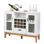 Wood Wine Storage Cabinet Sideboard Console Buffet Server W/ Rack & Drawer. Fixed Price $69.99.