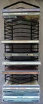 Vintage Atlantic Black Wire 24-DISC Cd Media Storage Tower Rack Wall Mount Desk. Fixed Price $25.00.