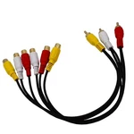 30CM Jack To 6 Female Plug Splitter Audio Video Av Adapter Cable. Fixed Price $10.81.