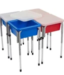 ECR4KIDS 4-STATION Sand Water Adjustable Play Table, Sensory Bins,. Fixed Price $148.50.