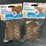 Kidkusion Corner Cushions, Brown, Lot Of 2 Packs. Fixed Price $10.99.