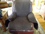 Surefit Microfiber Chair Pet Throw/slipcover With Arms, Brown Non-slip Paw Print. Fixed Price $22.97.