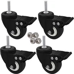 Mysit 2" Casters With Brake Lock (threaded Stem Bolt M10X25), Heavy Duty Swivel. Fixed Price $29.29.