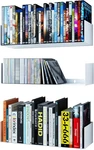 Bali White Floating Shelves For Wall, Cd Dvd Storage And Metal Bookshelf. Fixed Price $92.86.