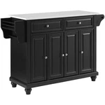 Crosley Furniture Cambridge Wood Granite Top Kitchen Island In Black. Fixed Price $632.99.