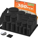 300 Furniture Felt Pads For Hardwood Floors Chair Leg Protectors, Black. Fixed Price $19.99.