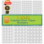 Onuemp Cabinet Door Bumpers Clear, Adhesive Rubber Feet 304PCS,. Fixed Price $18.98.