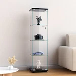4 Glass Display Curio Cabinets Bookshelf Trophy Case. Fixed Price $145.99.