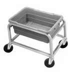 Channel Manufacturing 501LS 19" X 26" Welded Stainless Steel Mobile Bus Bin Cart. Fixed Price $278.30.