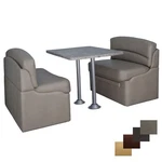 Rv 42" Dinette Putty Booth Set Luna Imperial Dining Table Legs Furniture Seat. Fixed Price $1469.95.