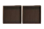 3" Brown Square Rubber Furniture Cups 2 Pack Protect Hardwood & Laminate Floors. Fixed Price $13.38.