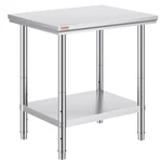 Vevor Stainless Steel Prep Table, 24 X 30 31 Inch, 700 Lbs Load Capacity. Fixed Price $49.00.
