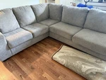 Sofamania 3 Piece Sectional Gray. Fixed Price $400.00.