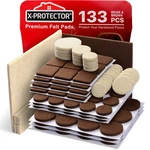 X-protector 133 Pcs Felt Furniture Pads Best Floor Protectors. Fixed Price $17.30.