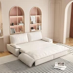 Convertible 3-IN-1 Futon Sofa Bed With Chaise Lounge Velvet Loveseat. Fixed Price $713.99.