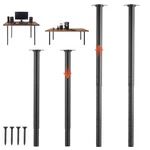 Adjustable Legs, 24-40 In Round Steel Furniture 1200 Lbs Max Load He. Fixed Price $44.27.