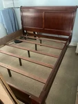 Coaster Of America California King Sleigh Bed Frame Wood Cherry Finish 72.5X88. Fixed Price $350.00.