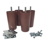 Daddy 4" Round Tapered Plastic Furniture Legs, Set Of With T-plates. Fixed Price $17.00.