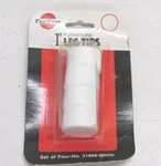 New! (8) Faultless 1" White Plastic Floor Protection Leg Tips, #31899. Fixed Price $5.99.