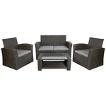 Northlight 4PIECE Resin Wicker Outdoor Patio Conversation Set Cushions. Fixed Price $1010.49.