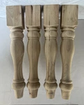 La Vane 29X5X5 Wooden Chunky Farmhouse Table Legs Unfinished Of 4. Fixed Price $100.00.