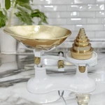 Kitchen Decor Counter Scale With Brass Bowl And. Fixed Price $100.99.