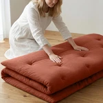 Zonli Japanese Floor Futon Mattress FULL(75"L X 54"W 2.5"TH), Cinnamon. Fixed Price $132.66.