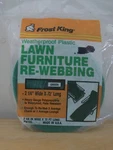 Frost King Weatherproof Re-webbing For Lawn & Patio Chair PW72G Ft X 2-1/4". Fixed Price $12.95.
