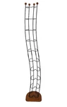 Atlantic Wave Cd Tower Rack Wood Base Wire 110 Disc Storage. Fixed Price $99.00.