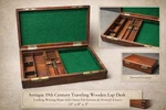 Lap Desk Writing Slope Top Writer Artist Portable Handmade Wooden Vtg. Fixed Price $189.00.