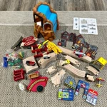 Kidkraft Wooden Train Set Waterfall Mountain Lot Approx 100 Pieces Incomplete. Fixed Price $76.88.