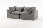 74.8" Width Cloud Couch Oversized Modular Sectional Sofa True Relax Comfy. Fixed Price $469.78.
