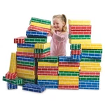 Kids Cardboard Building Blocks - 24 Bricks 9" X 4" 2" Set. Fixed Price $51.04.