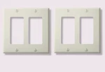 Leviton White 2-GANG Decorator/rocker Wall Plate 80409-NW (2-PACK). Fixed Price $7.99.