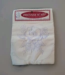 Vintage Needlecraft Dresser Scarf Roses Pattern Fairway 42X15". Fixed Price $12.98.