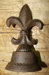 Large Cast Iron Fleur Lis Finial Garden Statue Home Decor Rustic Ranch Saints. Fixed Price $9.99.