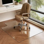 Tempered Glass Chair Mat With Lip 53 X 45 Floor Protector Carpet Hardwood. Fixed Price $202.28.