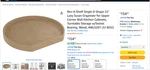 Rev-a-shelf 20" Single Full Circle Lazy Susan Organizer For Corner Kitchen.... Fixed Price $50.00.