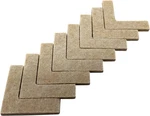 Hardware 9816 1-1/2-INCH Heavy Duty Self-adhesive Felt Corner Furniture Pads, 8-. Fixed Price $12.86.