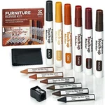 Furniture Repair Kit Wood Markers Set Of 13 And Wax Sticks With Sharpene. Fixed Price $16.91.