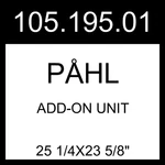 Ikea Pahl Add-on Unit White 25 1/4X23 5/8" 105.195.01. Fixed Price $124.99.