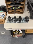 Prosource 3" Rubber Wheel Swivel Plate Casters With Brake, Mpn 8884264, Set Of. Fixed Price $19.99.