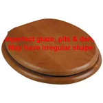 Toilet Seats Golden Oak Hardwood Round Imperfect Cross Frame Tarnish Resistant. Fixed Price $67.99.